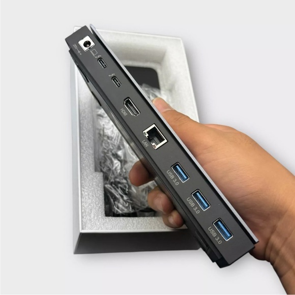 QGeeM 15 in 1 USB C Thunderbolt 4 Docking Station Lot Of 4 Used & Open box Mix - Picture 4 of 11